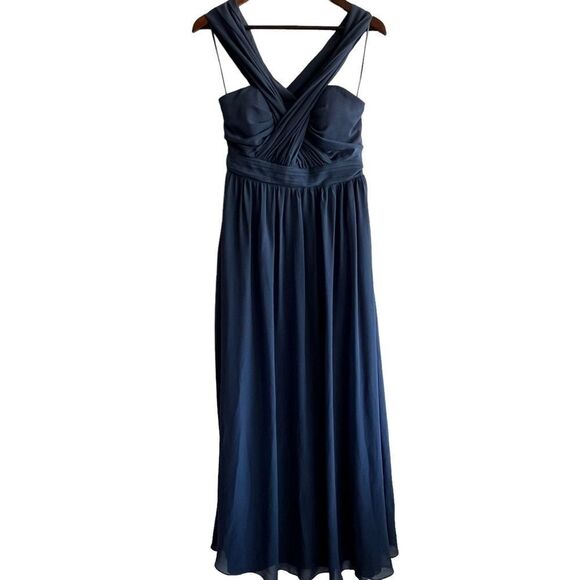 Birdy Grey Women's Navy Blue Versatile Convertible Long Formal Dress - Picture 1 of 10
